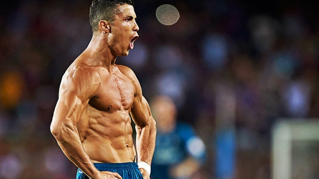 Corps non tatoué de Cristiana Ronaldo
